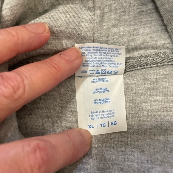 Grey Port & Company Ring Spun Hoodie. Holy Guacamole size XL - Picture 6 of 7